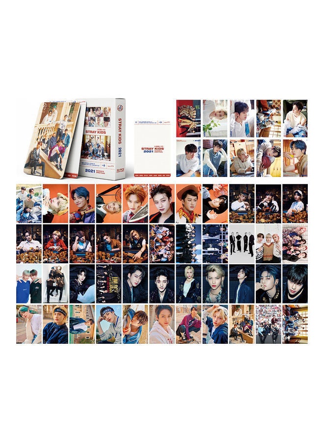 EHOME 54-Piece 2021 Season'S Greetings Stray Kids Lomo Card - Image 1