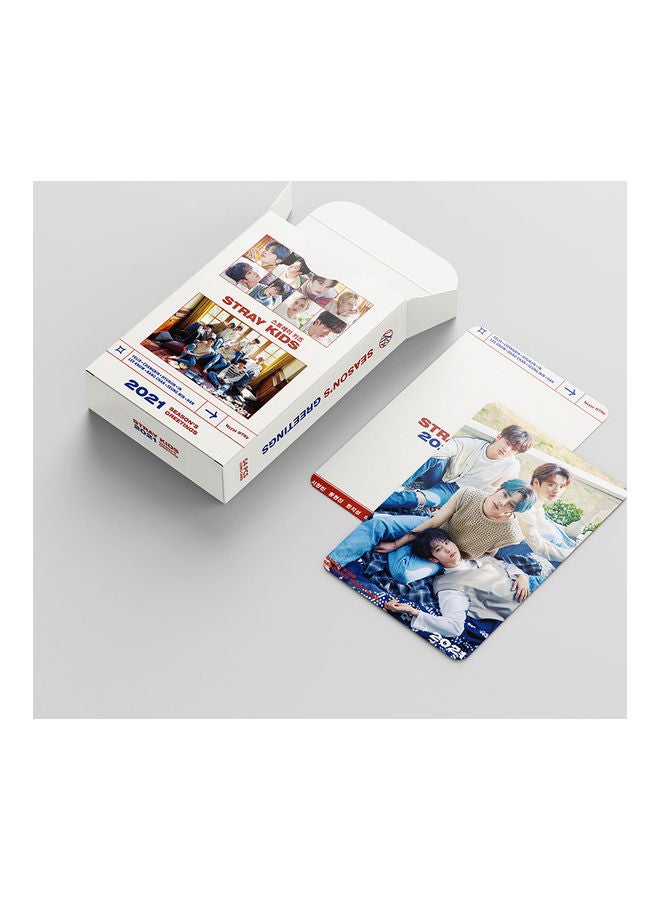 EHOME 54-Piece 2021 Season'S Greetings Stray Kids Lomo Card - Image 2