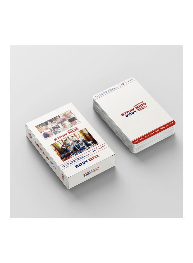 EHOME 54-Piece 2021 Season'S Greetings Stray Kids Lomo Card - Image 3
