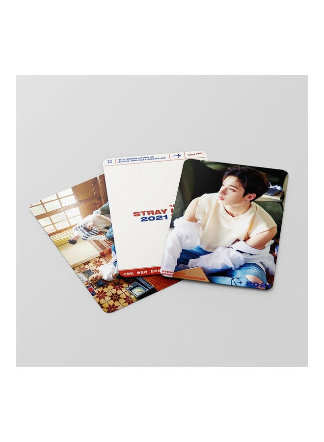 EHOME 54-Piece 2021 Season'S Greetings Stray Kids Lomo Card - Image 4