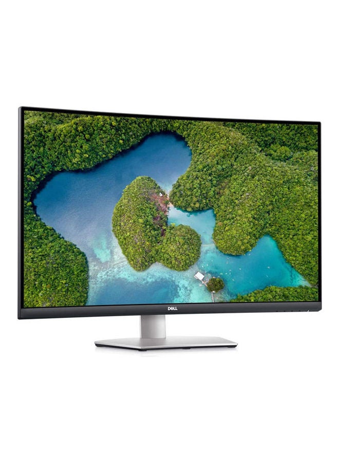 DELL - S3221QS 31.5 inch 4K UHD (3840x2160) Monitor, 1800R Curved Screen, 60Hz, VA, 4ms, AMD FreeSync, 99% sRGB, Built-in Speakers, DisplayPort, 2x HDMI, 3x USB 3.0, Adjustable Stand Silver - Image 1