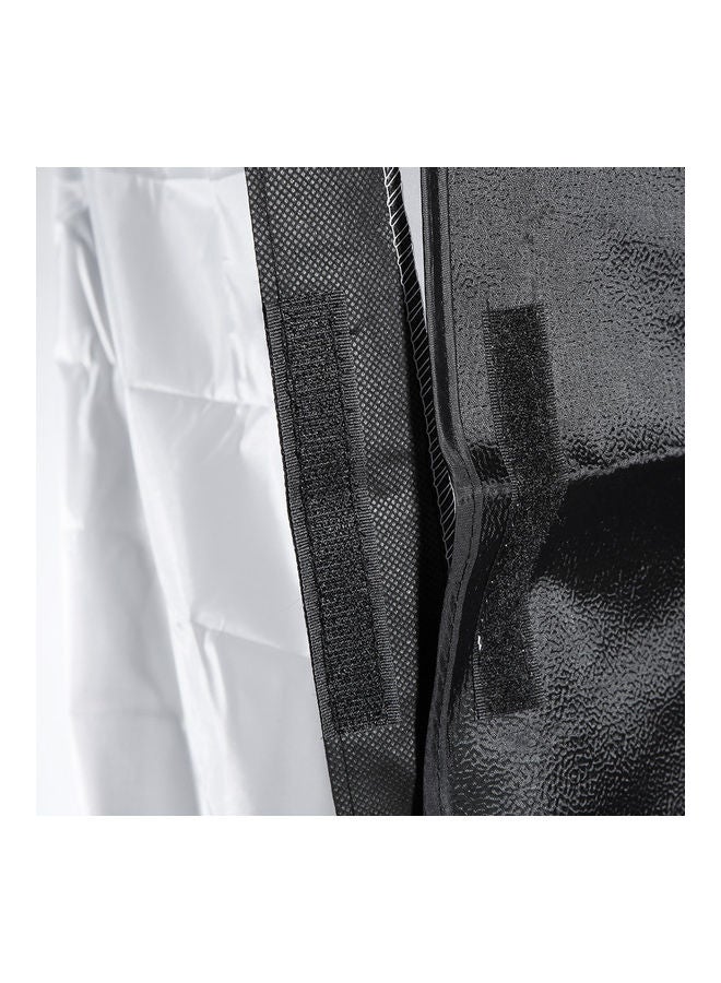 أندوير طقم مظلّات إضاءة مربعة لاستوديوهات التصوير الفوتوجرافي من 7 قطع أسود/ أبيض - Image 5