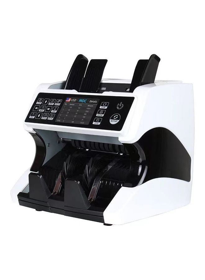 SAPU Multi-currency Money Counting Dual CIS Image Recognition And Verification Machine White/Black  - Image 1