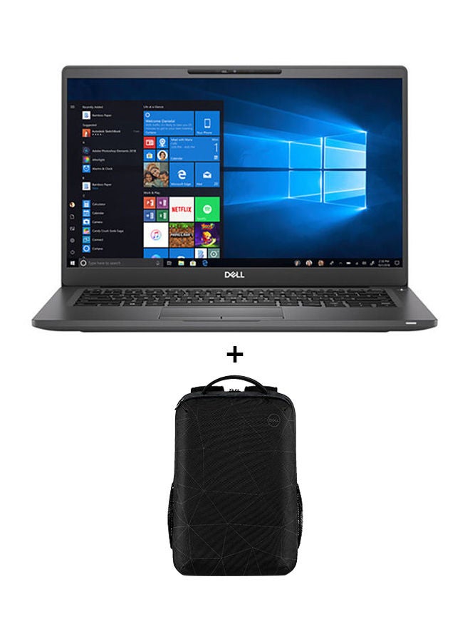 Latitude 7400 Business And Professional Laptop With 14-Inch Full HD Display, Core i7-8665U Processor/32GB RAM/1TB SSD/Intel UHD Graphics 620/International Version With Bag English Black