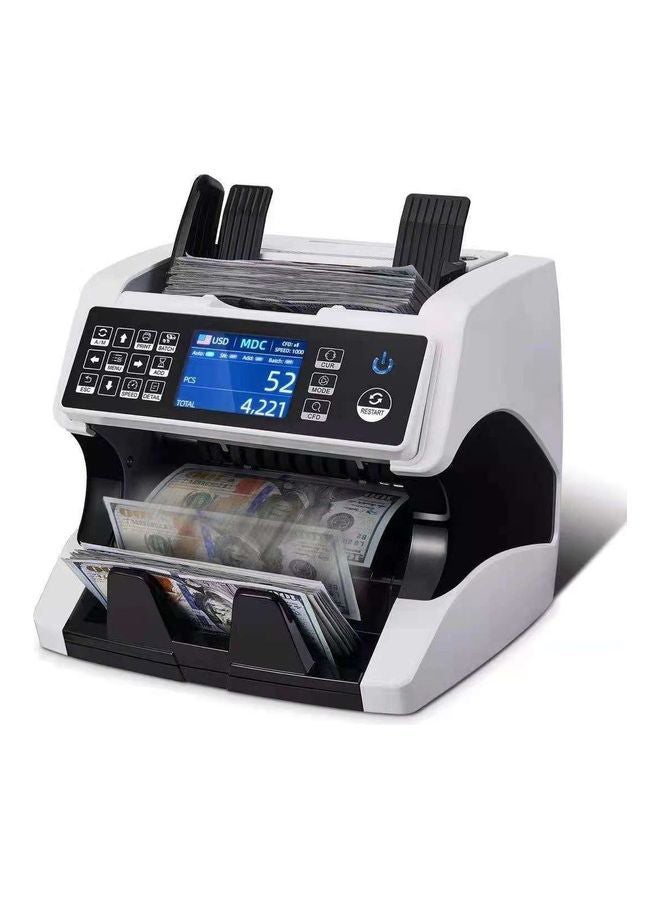 SAPU Multi-currency Money Counting Dual CIS Image Recognition And Verification Machine White/Black  - Image 3