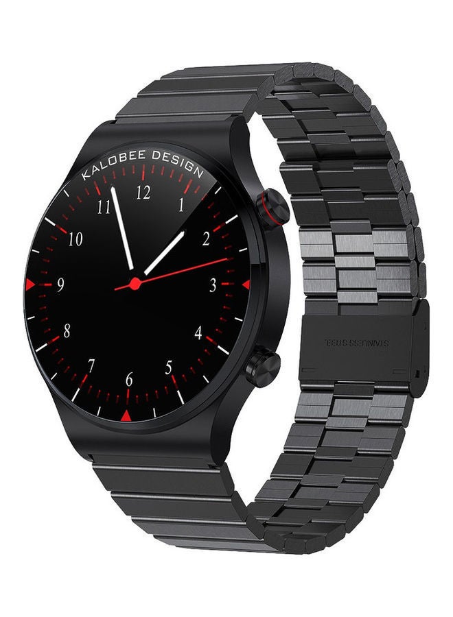BSNL - 200 mAh SK8 Plus Bluetooth Call Touch Screen Smart Watch  46mm Stainless Steel Strap Black Steel - Image 1