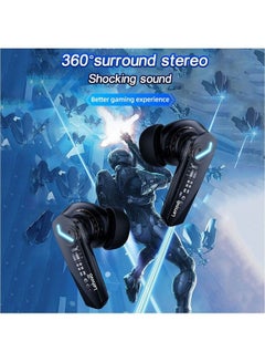 Lenovo Thinkplus GM2 Pro True Wireless BT Gaming Headphones In-ear Sport Earbuds BT5.3 Chip Game Music Dual Mode Low Delay Black  - Image 3