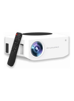 Mini Wifi 1500 Lumens/Screen Size Upto 100Inch For Kids/Small Room Native Res 800X480P Wireless Screen Mirroring Home Theater Portable Video Projectors With Hdmi/Usb/Av PROJ-WO-71-W White