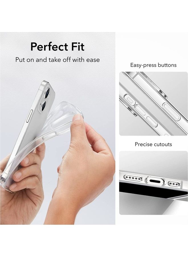 Apple iPhone 14 Case Clear Soft Flexible TPU Anti-Shock Slim Transparent Back Cover 6.1 Inch Clear - v1663765919/N53352602A_4