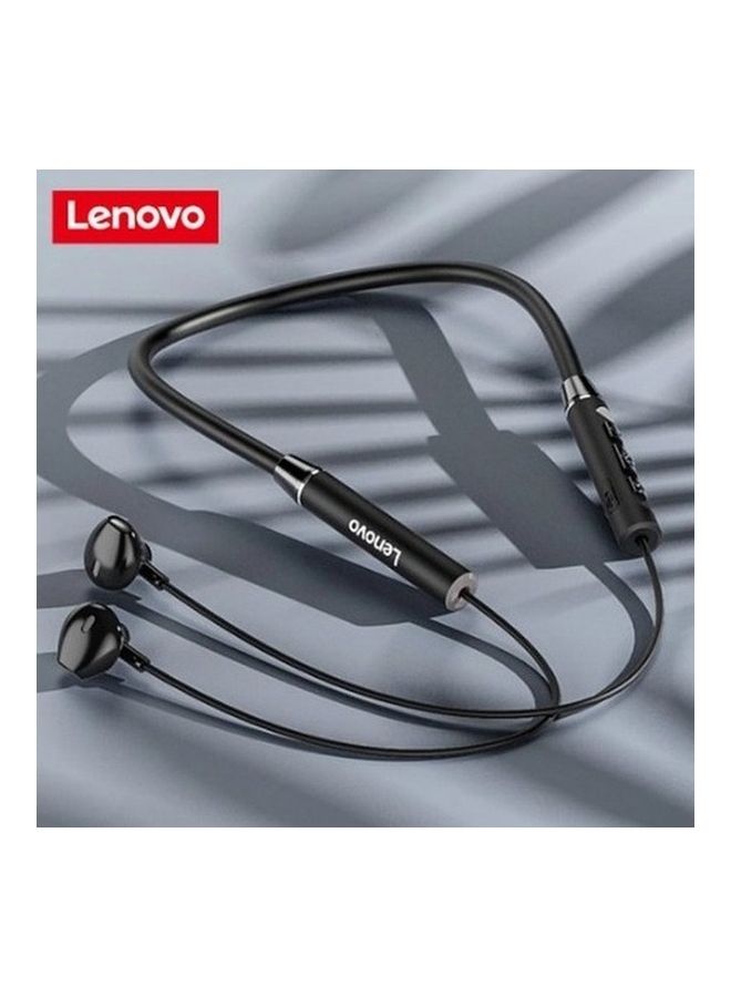 لينوفو سماعة أذن QE08 بنظام تقليل الضوضاء وبطوق حول الرقبة أسود - Image 2