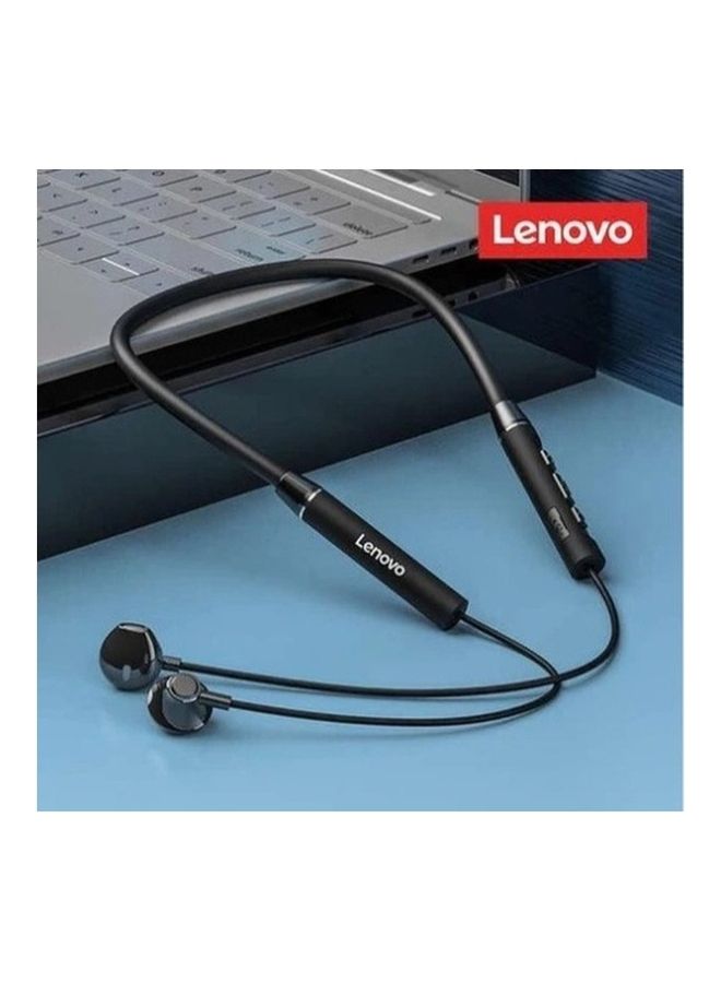 لينوفو سماعة أذن QE08 بنظام تقليل الضوضاء وبطوق حول الرقبة أسود - Image 4