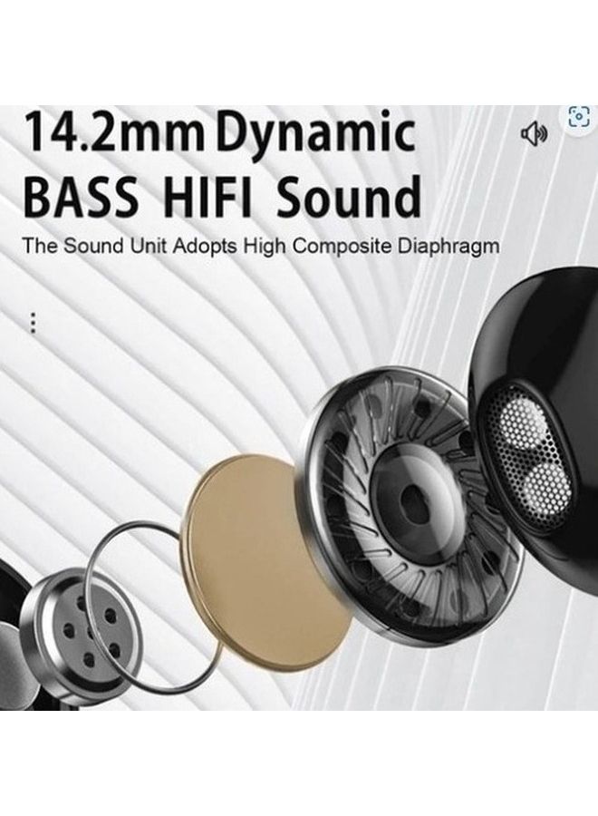 لينوفو سماعة أذن QE08 بنظام تقليل الضوضاء وبطوق حول الرقبة أسود - Image 5