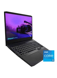 IdeaPad Gaming 3 15IHU6 Laptop With 15.6-inch Display Core i5-11300H Processor 8GB RAM 512GB SSD NVIDIA GeForce RTX 3050 Ti 4GB GDDR6 Windows 11 English/Arabic Black