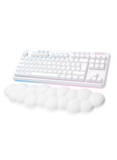 Logitech G715 Wireless Mechanical Gaming Keyboard, With Lightsync RGB, Lightspeed, GX Brown Tactile Switch, Keyboard Palm Rest, PC/Mac Compatible, English US Layout, White Mist | 920-010465  - Image 1