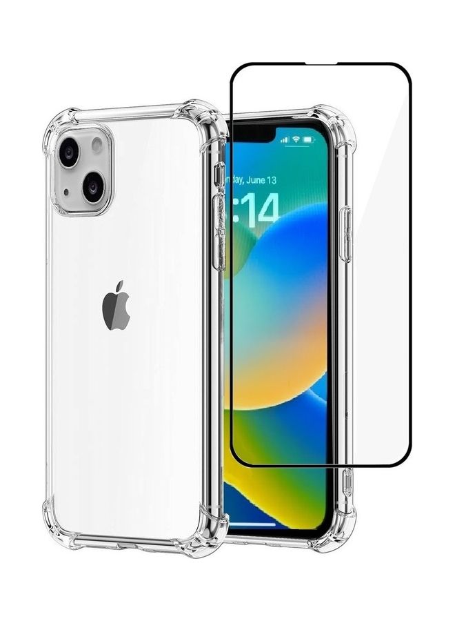 MARGOUN 2Pack for iPhone 14 Plus Clear Case and Screen Protector 360 Degree Front and Back Protection Shockproof Soft TPU with Anti-Scratch Tempered Glass 6.7 inch Clear - Image 2