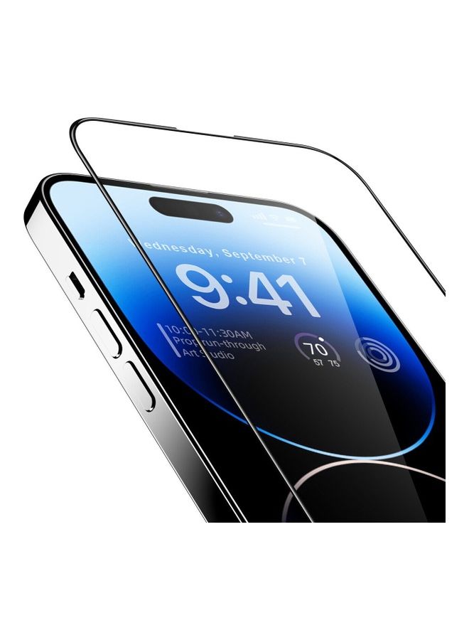 2Pack for iPhone 14 Pro Max Clear Case and Screen Protector 360 Degree Front and Back Protection Shockproof Soft TPU with Anti-Scratch Tempered Glass 6.7 inch Clear