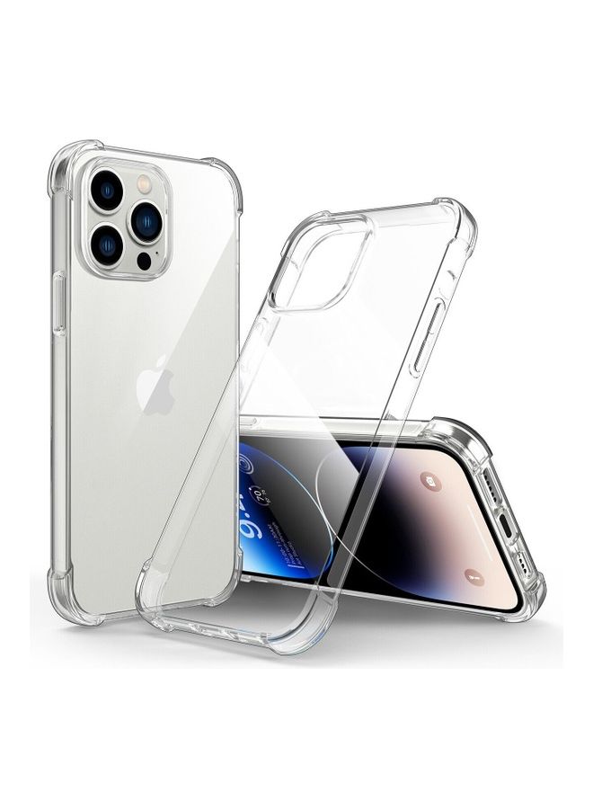2Pack for iPhone 14 Pro Max Clear Case and Screen Protector 360 Degree Front and Back Protection Shockproof Soft TPU with Anti-Scratch Tempered Glass 6.7 inch Clear