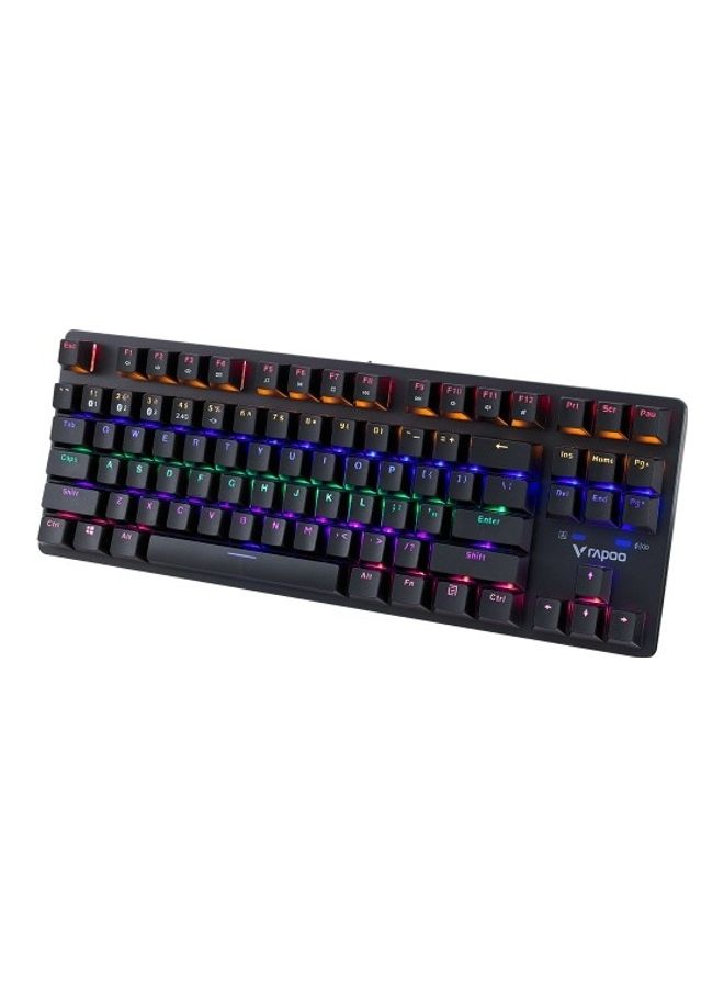Rapoo Wireless And Wired Multi-Mode Connectivity Gaming Keyboard Connects Upto 5 Devices Via Bluetooth USB v500 Pro-87 Black - Image 3