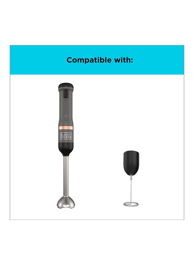 BLACK+DECKER Kitchen Wand Milk Frother Attachment BCKM101MFFF-XJ Black/Silver  - Image 2