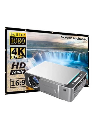 Android 3500 Lumens/Screen Size Upto 150 Inch For Small/Big Room Native Res 720P Download Apps Bluetooth Wifi Home Theater Portable With 100 Inch Projector PROJ-WO-32-AN_SCR-03 Silver - v1663830100/N53352786A_1