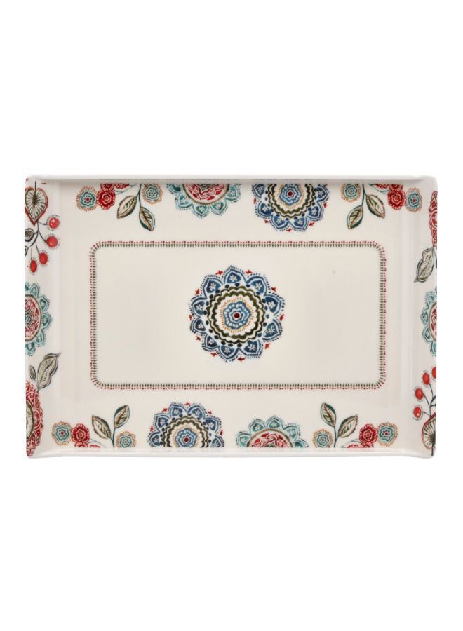 Royalford Melamine Boat Tray Multicolour 30.9x21.4x1.5cm  - Image 1