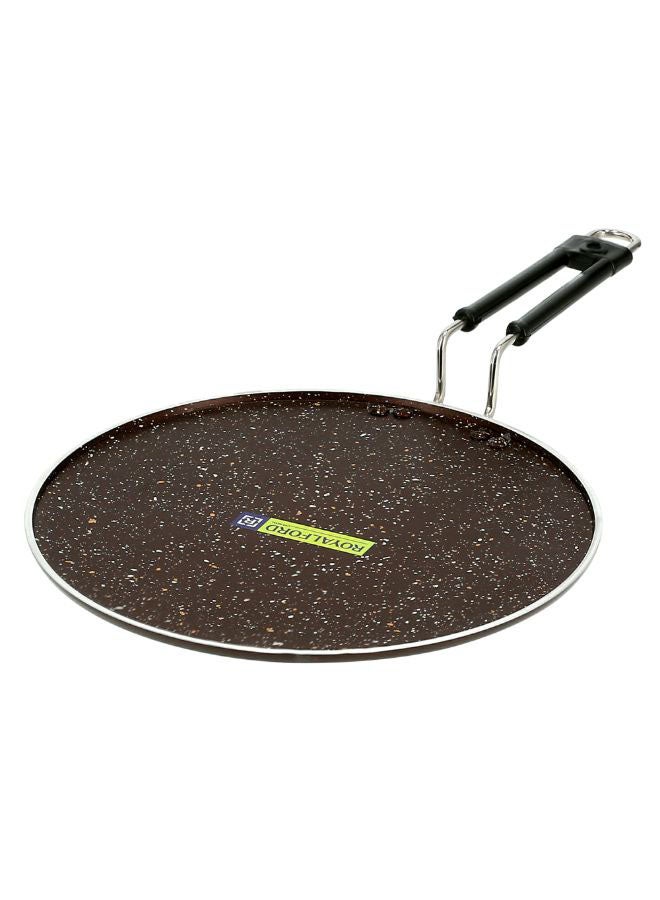 Royalford Non Stick Aluminium Marble Coating Smart Dosa Tawa 30 Cm For Crepes, Chapati's, And Dosas Brown 