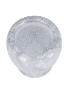 Royalford Marble Grinding Bowl Royalford RF7292, Comfortable Grip, Easy to Clean, Marble Build, Non-skid Base White Marble 1cm  - Image 2