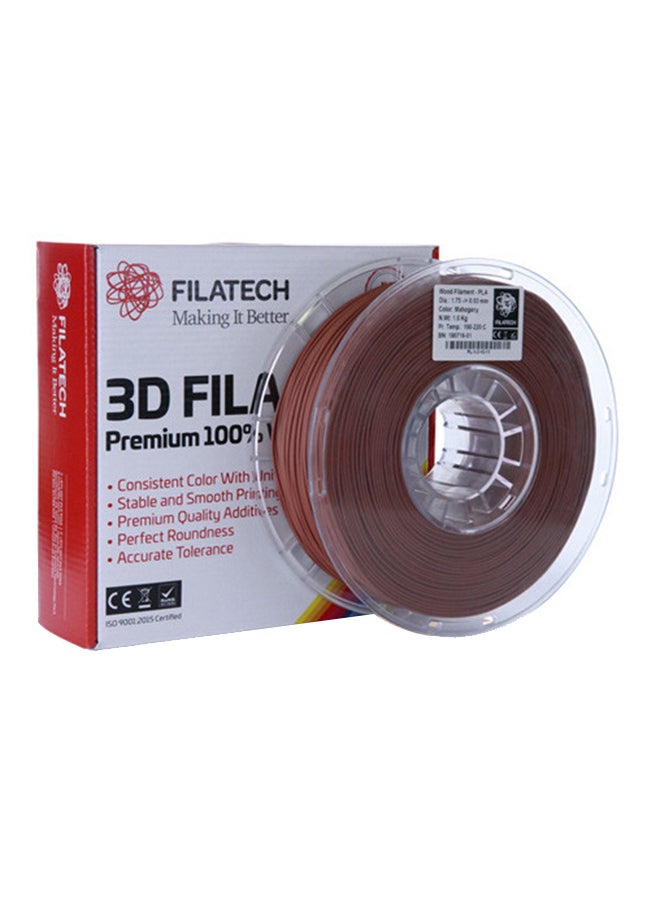 3D Printer Wood-PLA Filament 1.75mm Mahogany - v1663844885/N32111512A_1