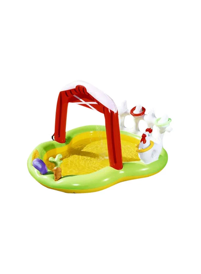 Bestway Inflatable Foldable Portable Little Farmer Paddling Water Fun Play Center 175x147x102cm