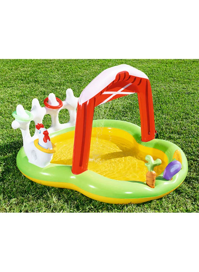 Bestway Inflatable Foldable Portable Little Farmer Paddling Water Fun Play Center 175x147x102cm 175x147x102cm