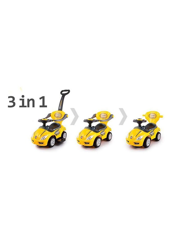 Generic - 3-In-1 Ride-On Car With Barrier Durable Comfortable Authentic Lightweight 62.5x29.5x34cm - Image 1