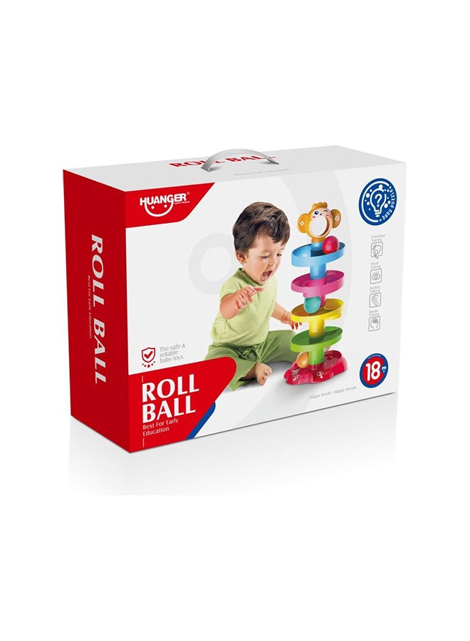 HUANGER - Baby Toys Rolling Ball Play And Learn Educational Activity Toy For Montessori For - 9, 12, 18 Months And Infant/Toddler Age To 1 - 2 Years Old - Image 1