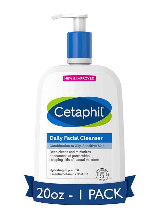 Cetaphil - Daily Facial Cleanser Face Wash White 591ml - Image 1