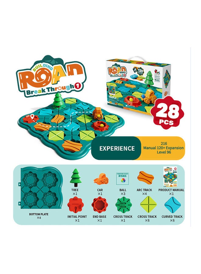 Kidle Puzzle Road Maze Board Game 28pcs 36*7*26cm - Image 1