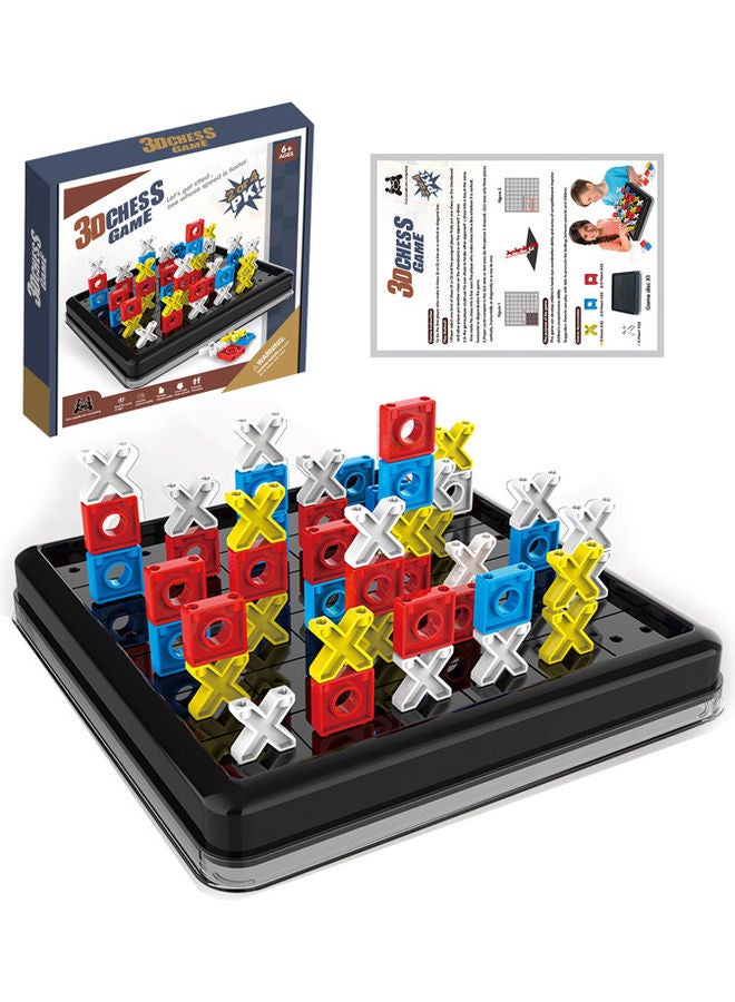 كيدل لعبة ألغاز شطرنج ستيريو ثلاثية الأبعاد لعبة تيك تاك تو، مفاجأة تيك تاك تو، لوحة داخلية، ألعاب عائلية للعب وديكور منزلي كلاسيكي - Image 1