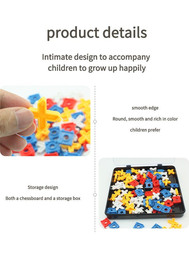 كيدل لعبة ألغاز شطرنج ستيريو ثلاثية الأبعاد لعبة تيك تاك تو، مفاجأة تيك تاك تو، لوحة داخلية، ألعاب عائلية للعب وديكور منزلي كلاسيكي - Image 2