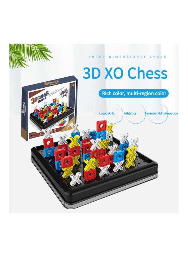 كيدل لعبة ألغاز شطرنج ستيريو ثلاثية الأبعاد لعبة تيك تاك تو، مفاجأة تيك تاك تو، لوحة داخلية، ألعاب عائلية للعب وديكور منزلي كلاسيكي - Image 4