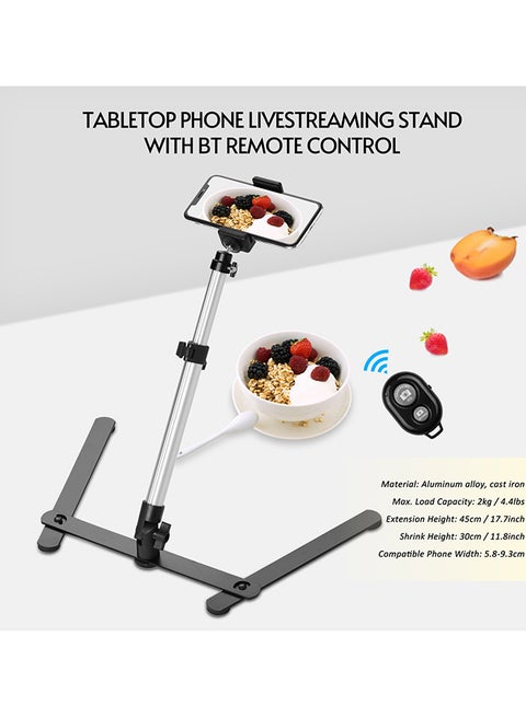 Photography Tabletop Phone Copy Stand Black/White