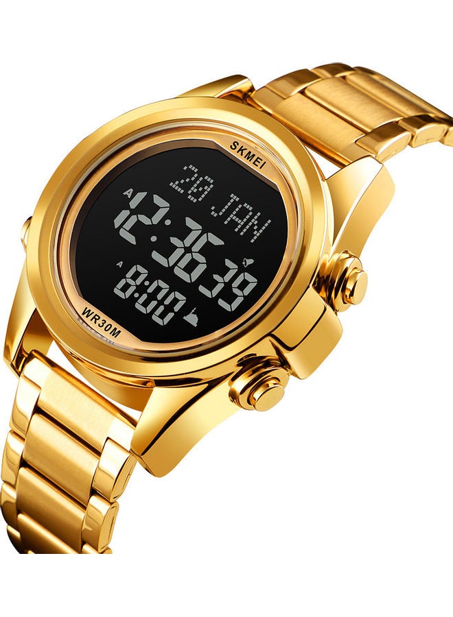 SKMEI - Men's Alloy Digital Watch J4610G-B - 35 mm - Gold - Image 1
