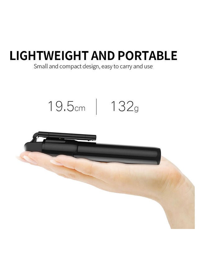 K07 Integrated Tripod BT 4.0 Wireless Selfie Stick for Smart Phone Black