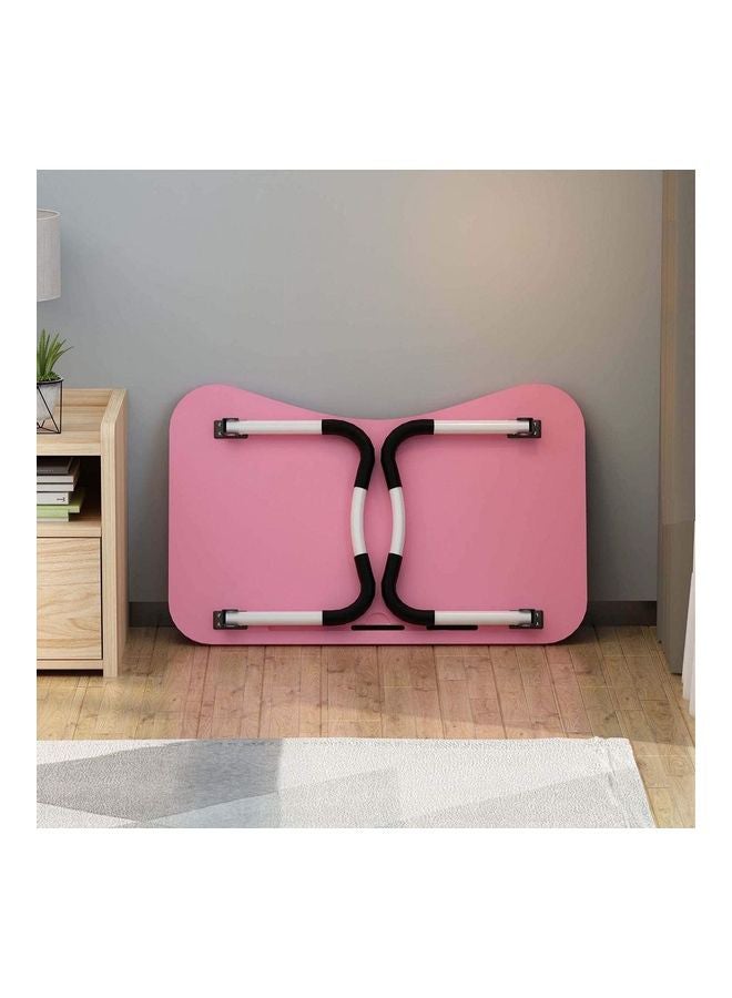 Generic - Portable Folding Laptop Table With iPad And Cup Holder Pink 28x60x40cm - Image 1