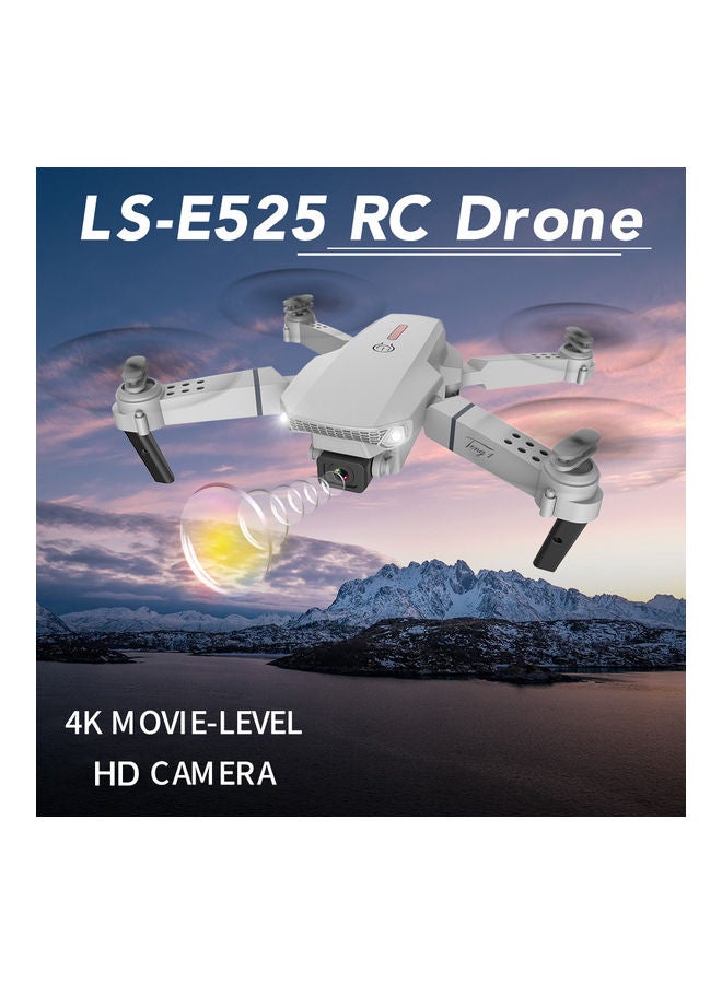 Generic - LS-E525 WiFi FPV 4K Camera Drone Headless Mode Dual Camera Drone 3 Batterires Silver Grey Suitable for Beginners and Kids - Image 1