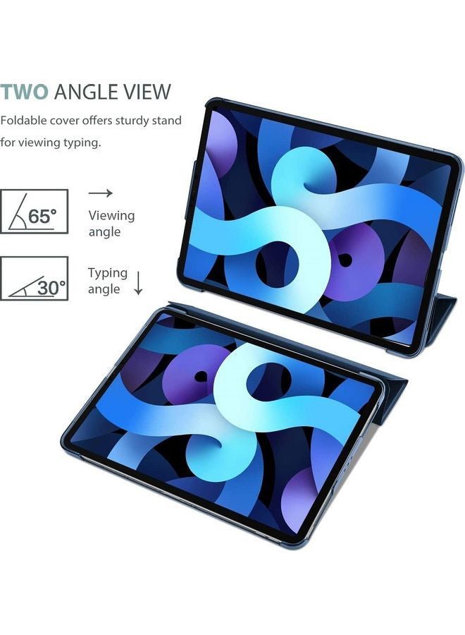 AMERTEER - Folio Case Cover For Apple iPad Air 4 (2020) Blue - Image 1