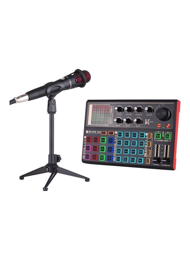 Muslady K300 Live Sound Card External Voice Changer Audio Mixer Kit  - Image 1