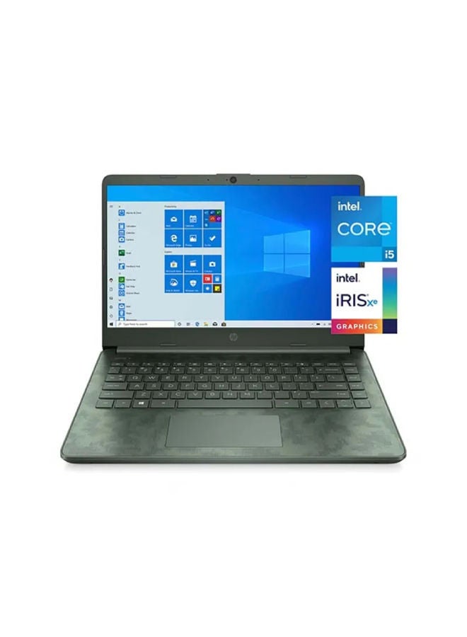 Notebook 14-DQ2088WM Laptop With 14 Inch HD Display, Intel 11th Gen Core i5-1135G7/ 8GB RAM/ 256GB SSD/ Iris X VGA/ Windows 11/ /International Version English Aspen Green