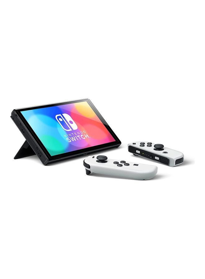 Nintendo - Switch OLED (2021) Model - Black & White Joy Con (UAE Version) - Image 1