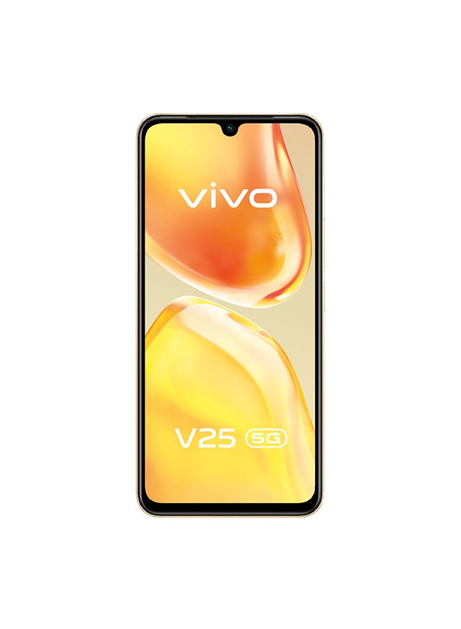 vivo V25 Dual SIM Sunrise Gold 8GB RAM 128GB 5G - Middle East Version  - Image 4