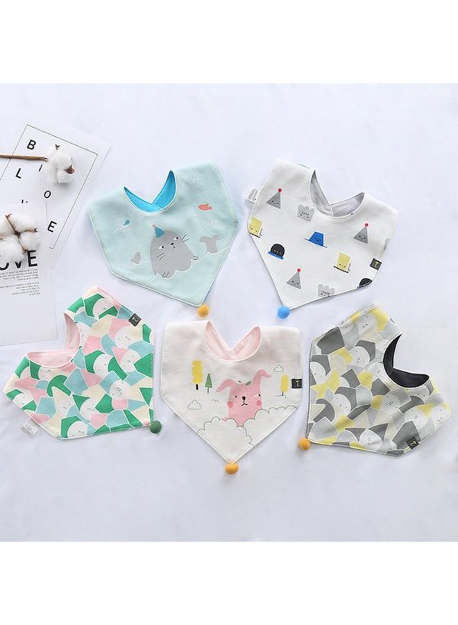 1-Piece Cotton Bandana Baby Bib Cartoon Saliva Towel - Image 3