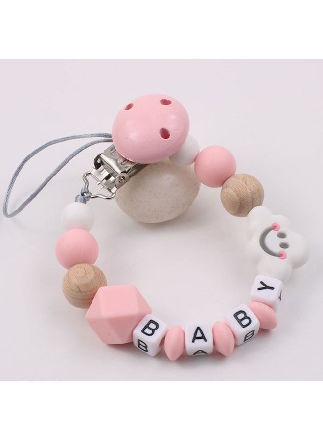 1-Piece Cute Cloud Smile Silicone Pacifier Clips Holder - Image 3