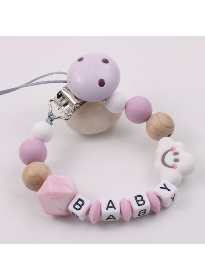 1-Piece Cute Cloud Smile Silicone Pacifier Clips Holder - Image 5